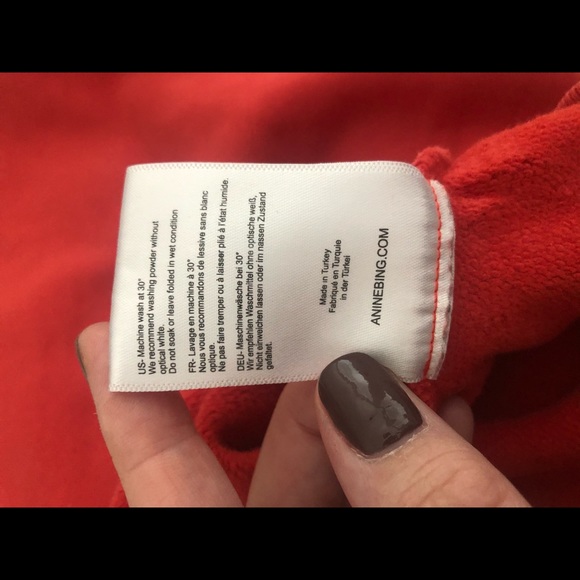 Anine Bing Red Sweatshirt size M - Picture 7 of 7